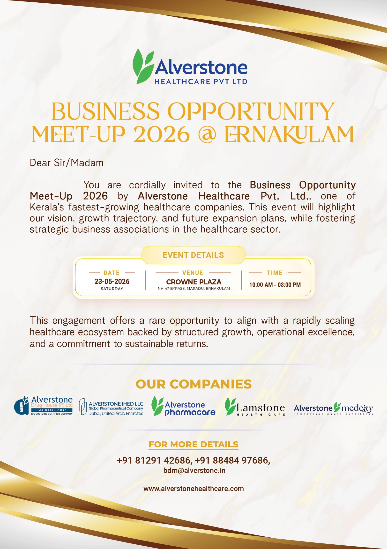 Investment Opportunity Meet-up 2026 @Ernakulam banner